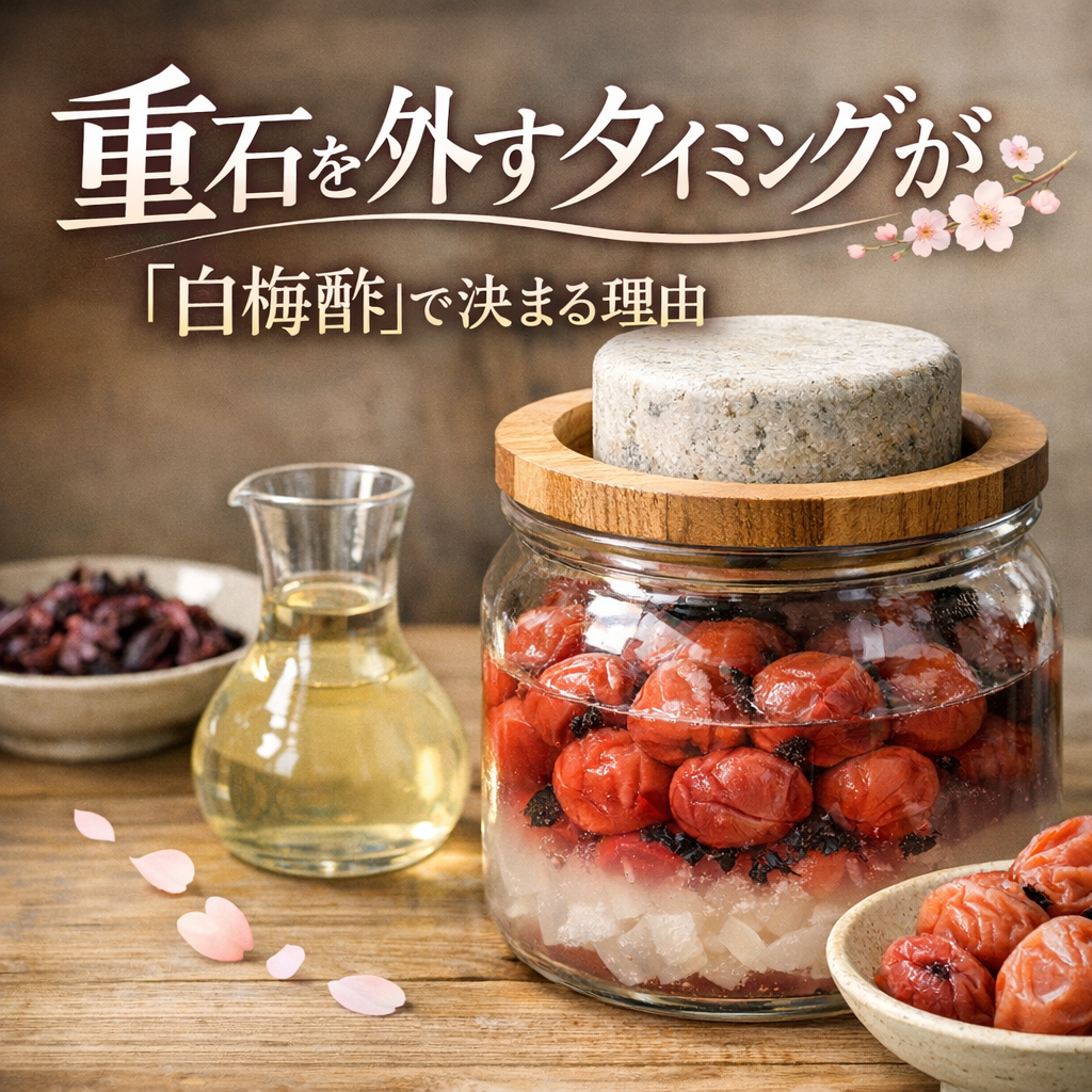 重石を外すタイミングが「白梅酢」で決まる理由