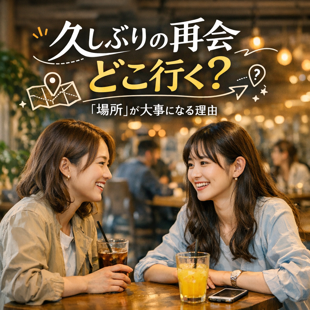 久しぶりの再会で「場所」が大事になる理由