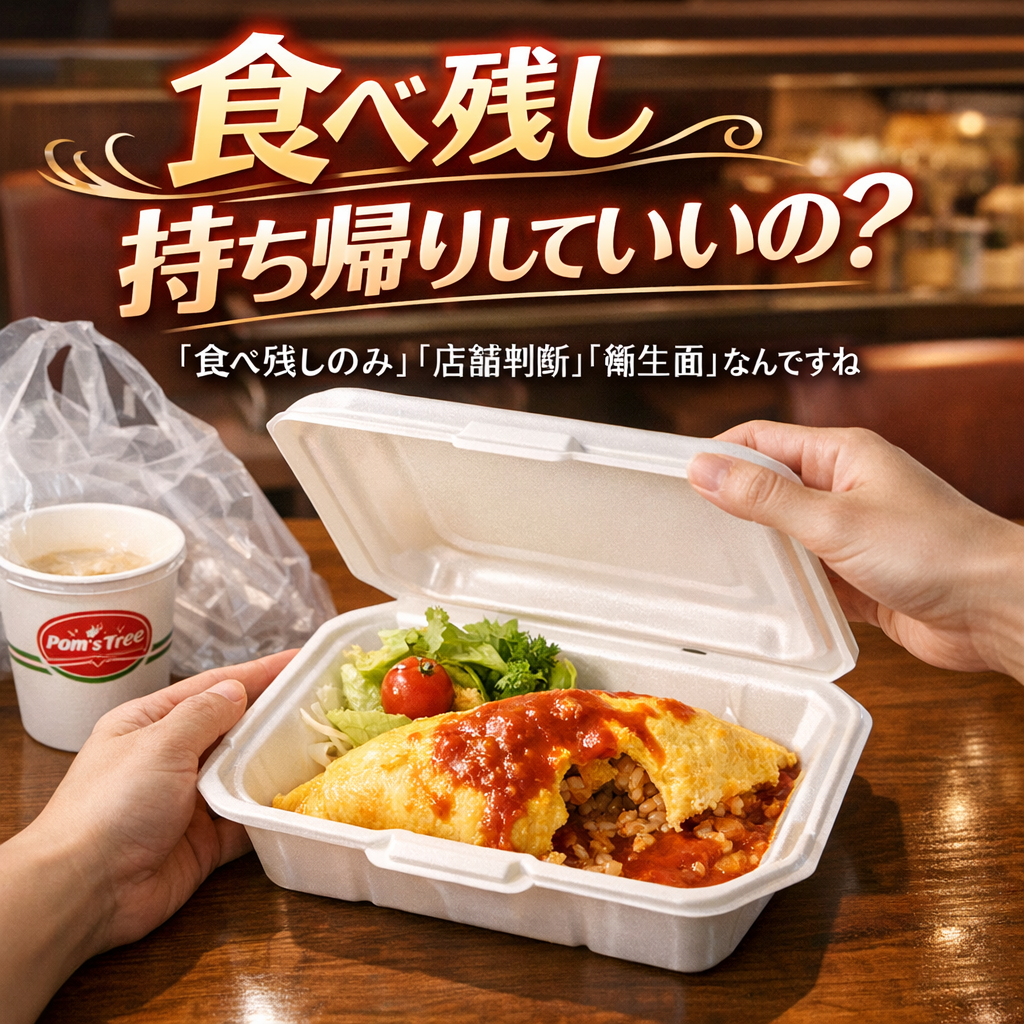 そう言われる理由は「食べ残しのみ」「店舗判断」「衛生面」なんですね