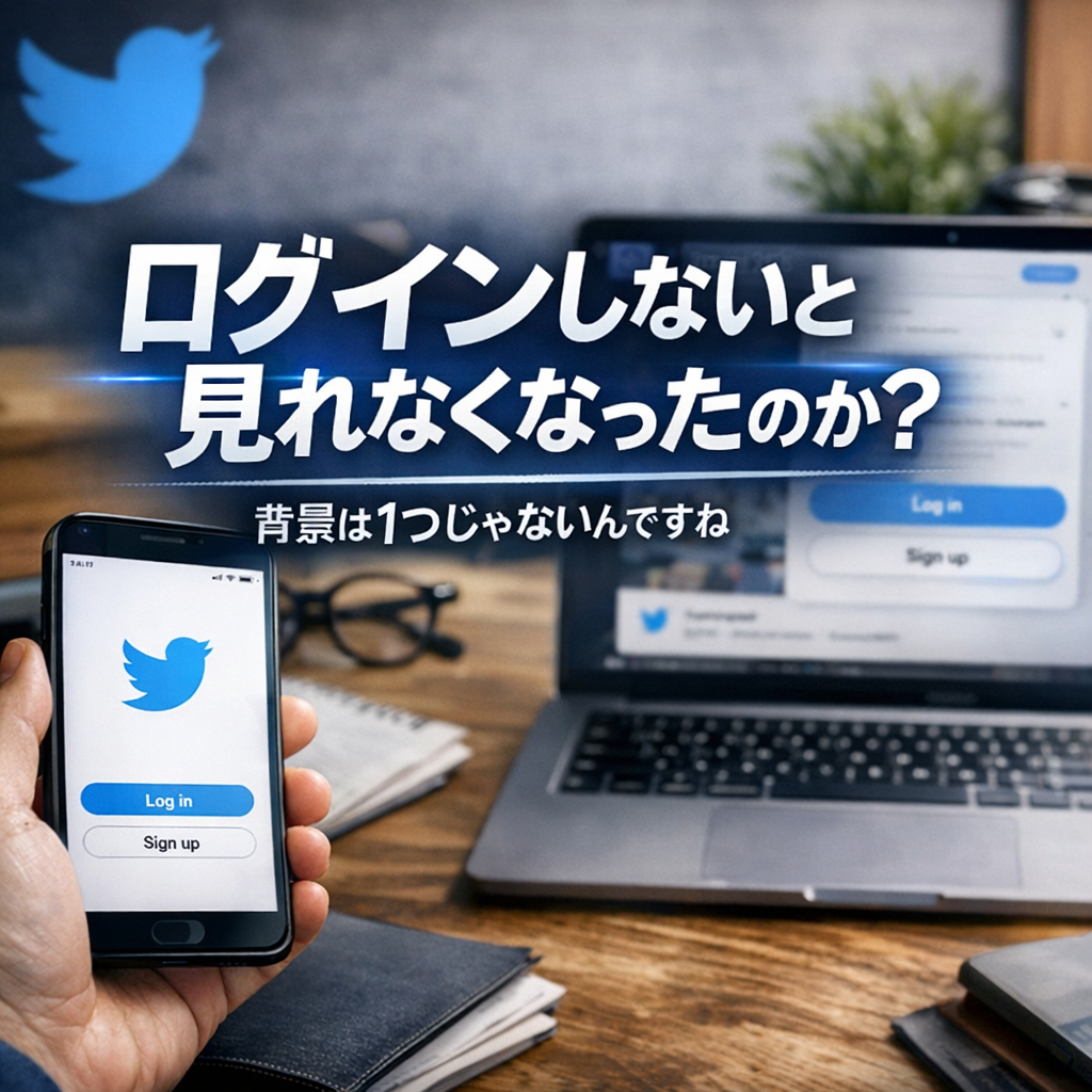 なぜログインしないと見れなくなったのか？背景は1つじゃないんですね