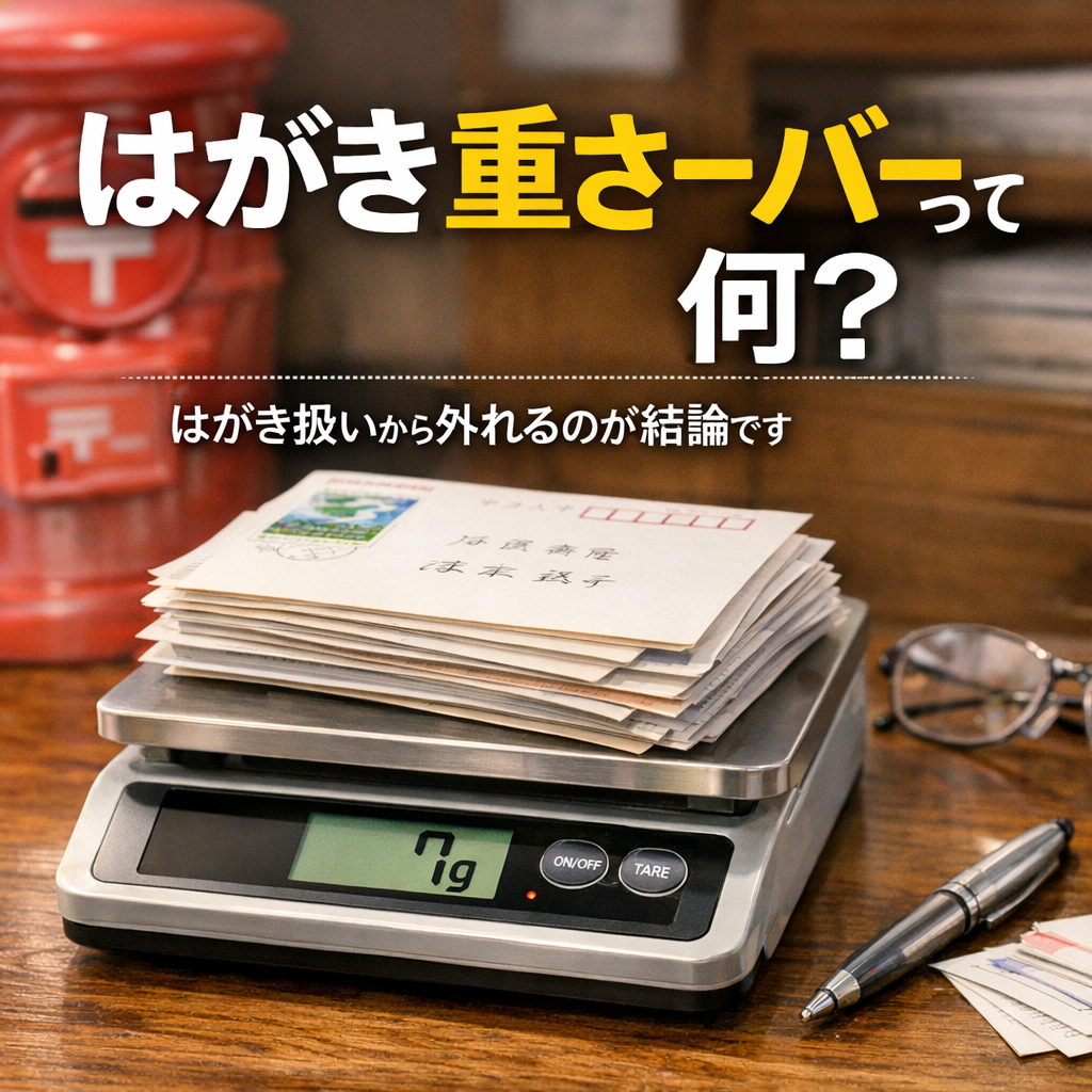 はがき重さオーバーは「はがき扱い」から外れるのが結論です