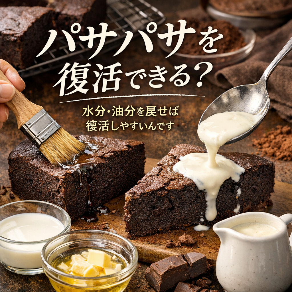 パサパサは「水分・油分」を戻せば復活しやすいんです