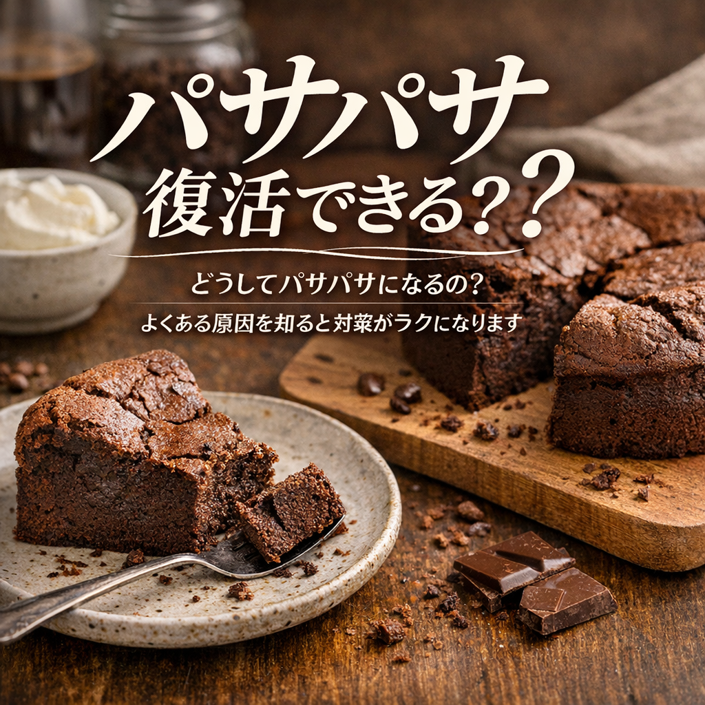 どうしてパサパサになるの？よくある原因を知ると対策がラクになります