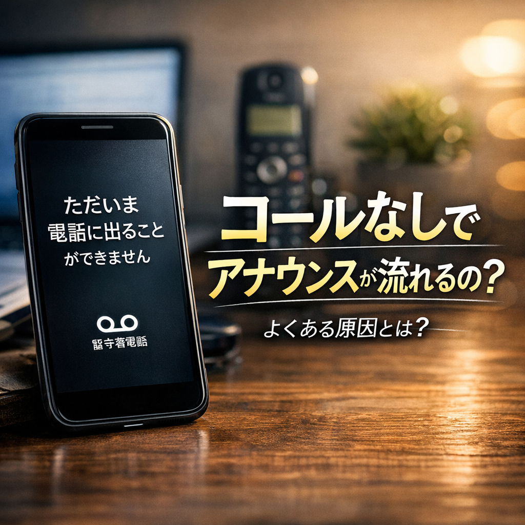 なぜコールなしでアナウンスが流れるの？よくある原因