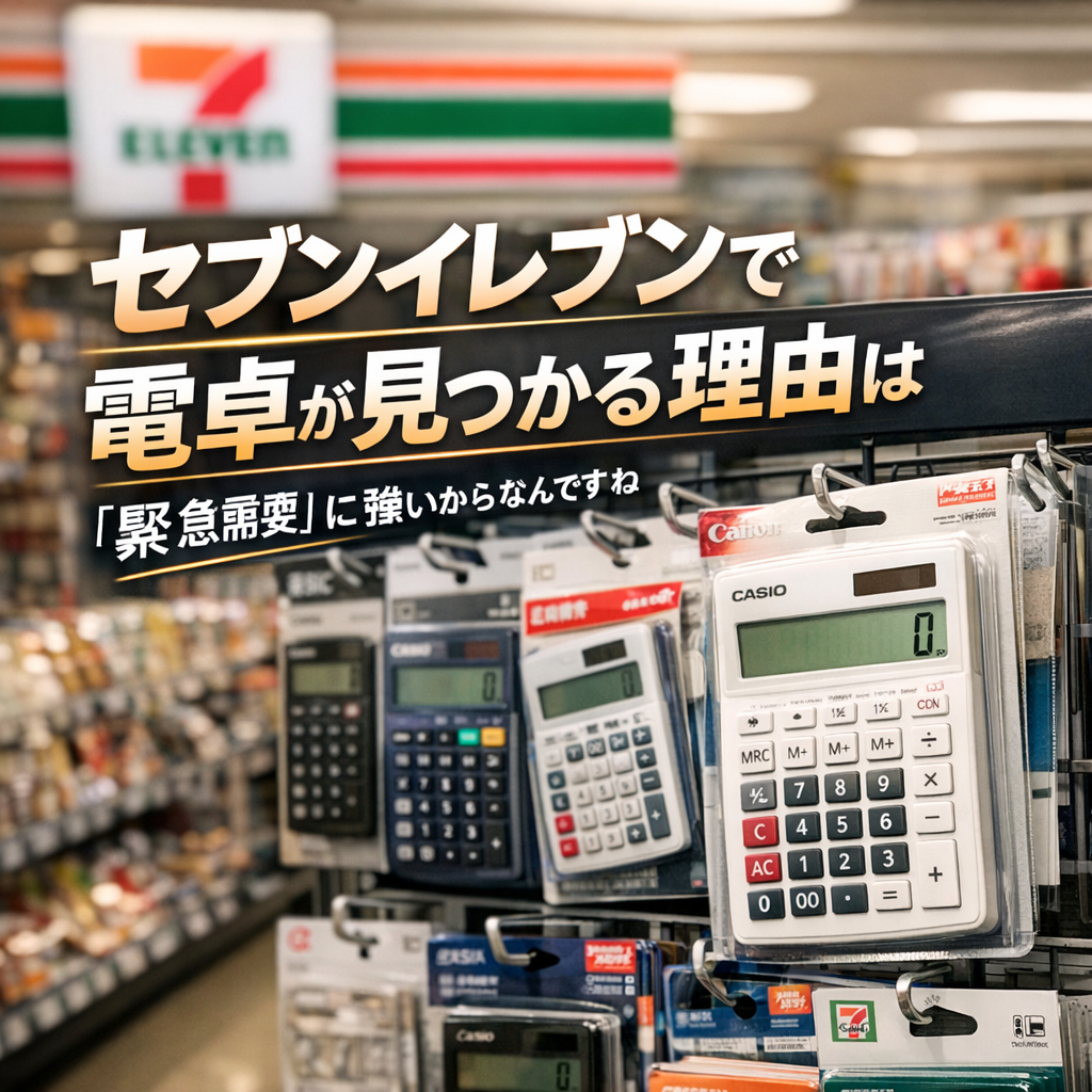 セブンイレブンで電卓が見つかる理由は「緊急需要」に強いからなんですね