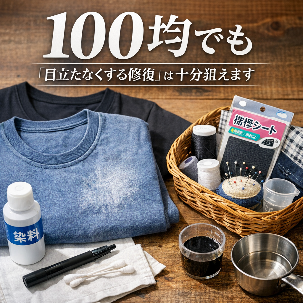 100均でも「目立たなくする修復」は十分狙えます