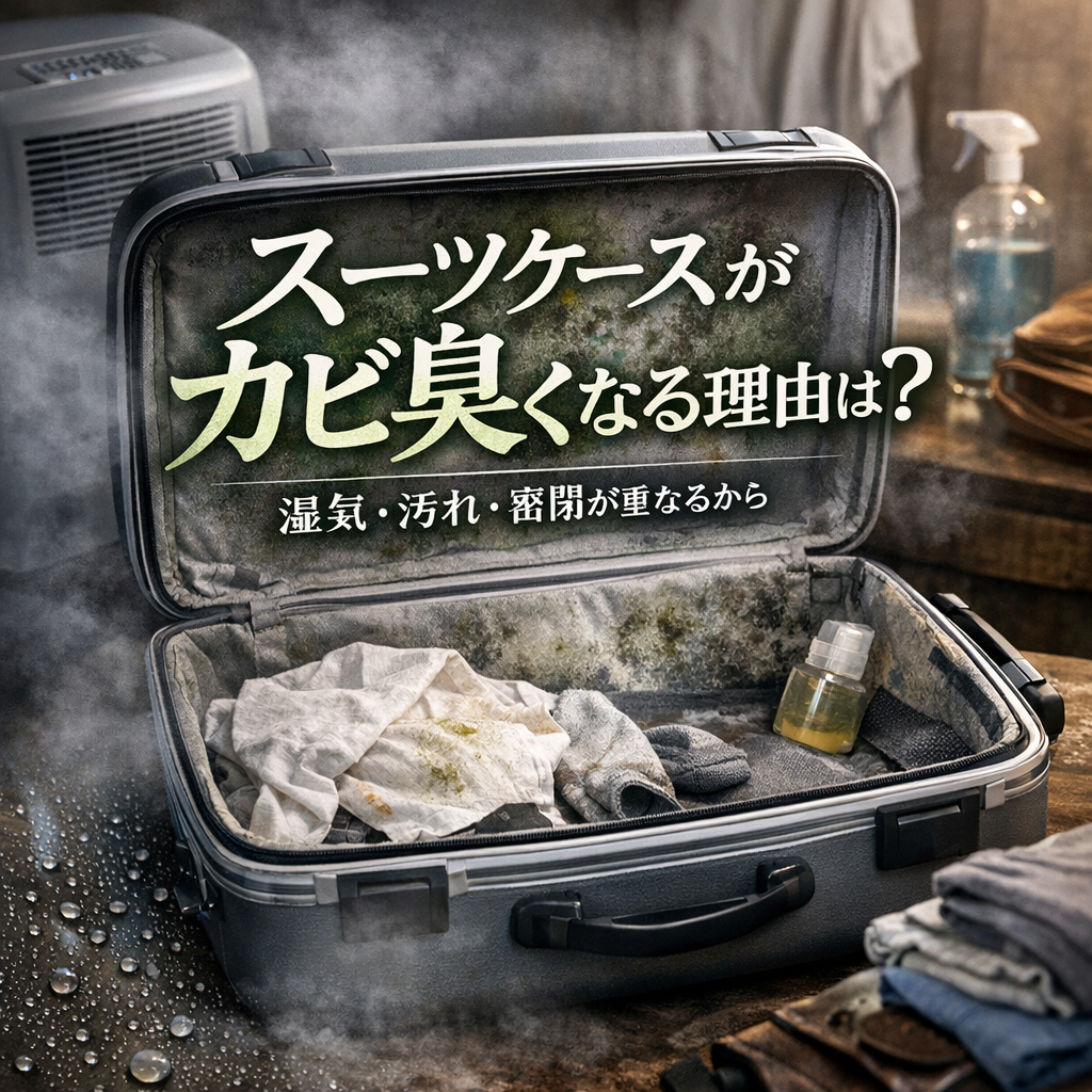 スーツケースがカビ臭くなるのは「湿気・汚れ・密閉」が重なるから