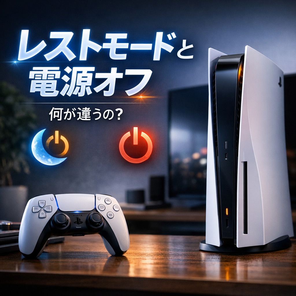 レストモードと電源オフ、何が違うの？