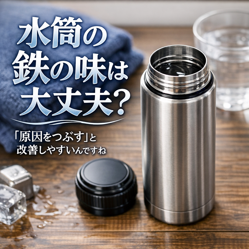 水筒の鉄の味は「原因をつぶす」と改善しやすいんですね