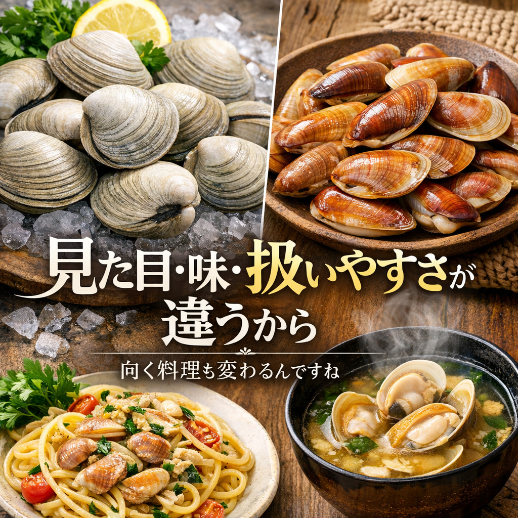 見た目・味・扱いやすさが違うから、向く料理も変わるんですね