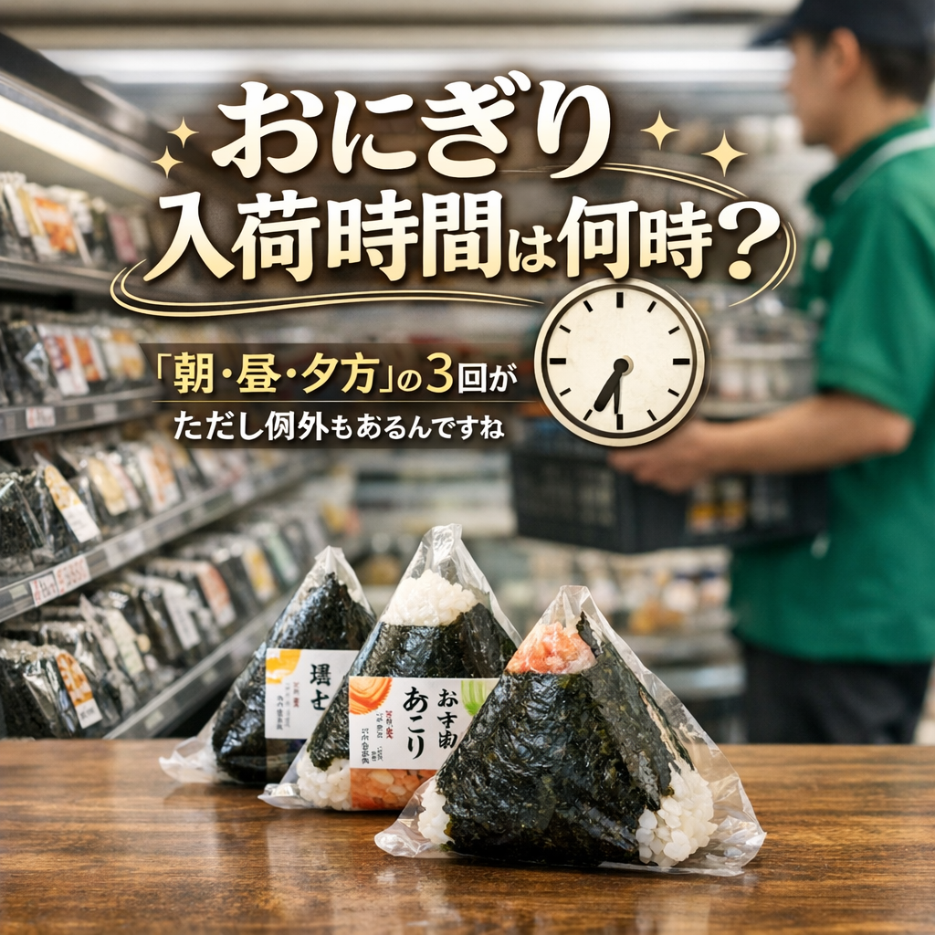 おにぎりは「朝・昼・夕方」の3回が基本、ただし例外もあるんですね