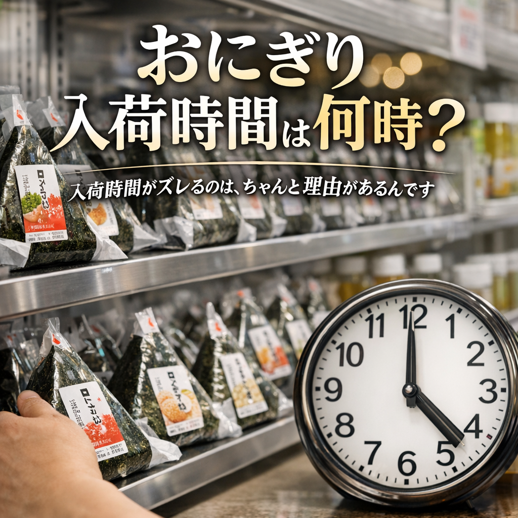 入荷時間がズレるのは、ちゃんと理由があるんです
