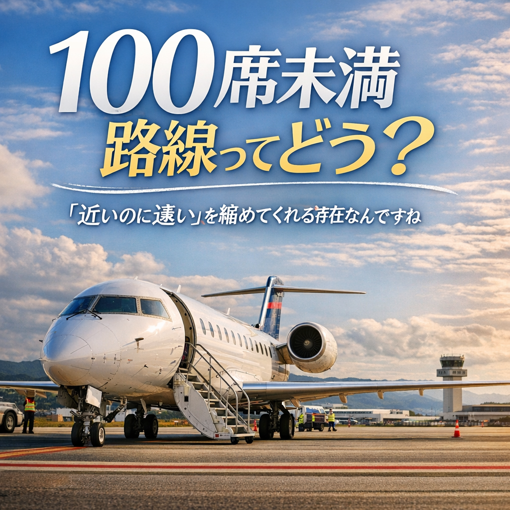 国内線 100席未満 路線は「近いのに遠い」を縮めてくれる存在なんですね