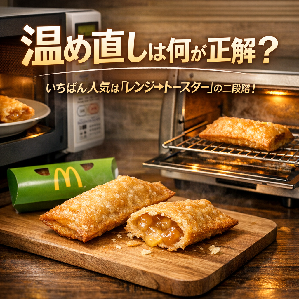 いちばん人気は「レンジ→トースター」の二段階です