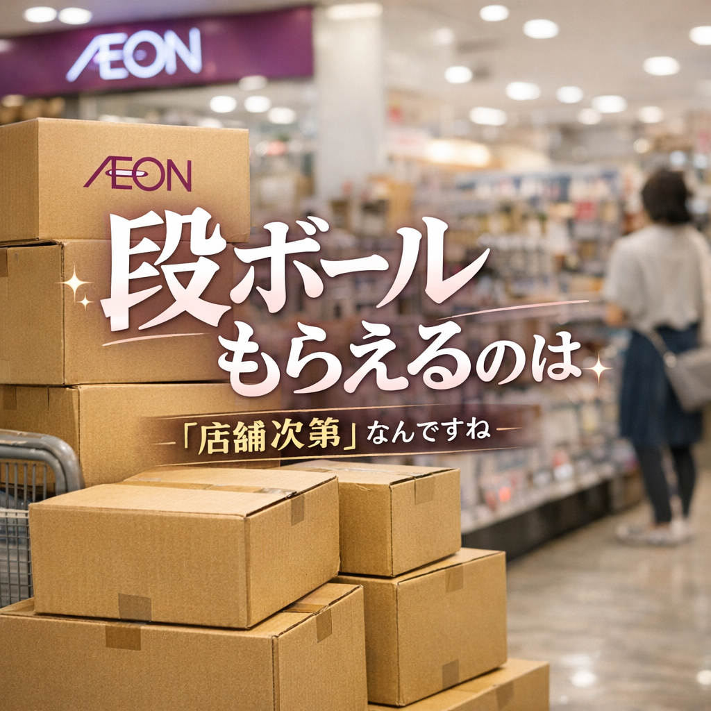 イオン 段ボール もらえるのは「店舗次第」なんですね