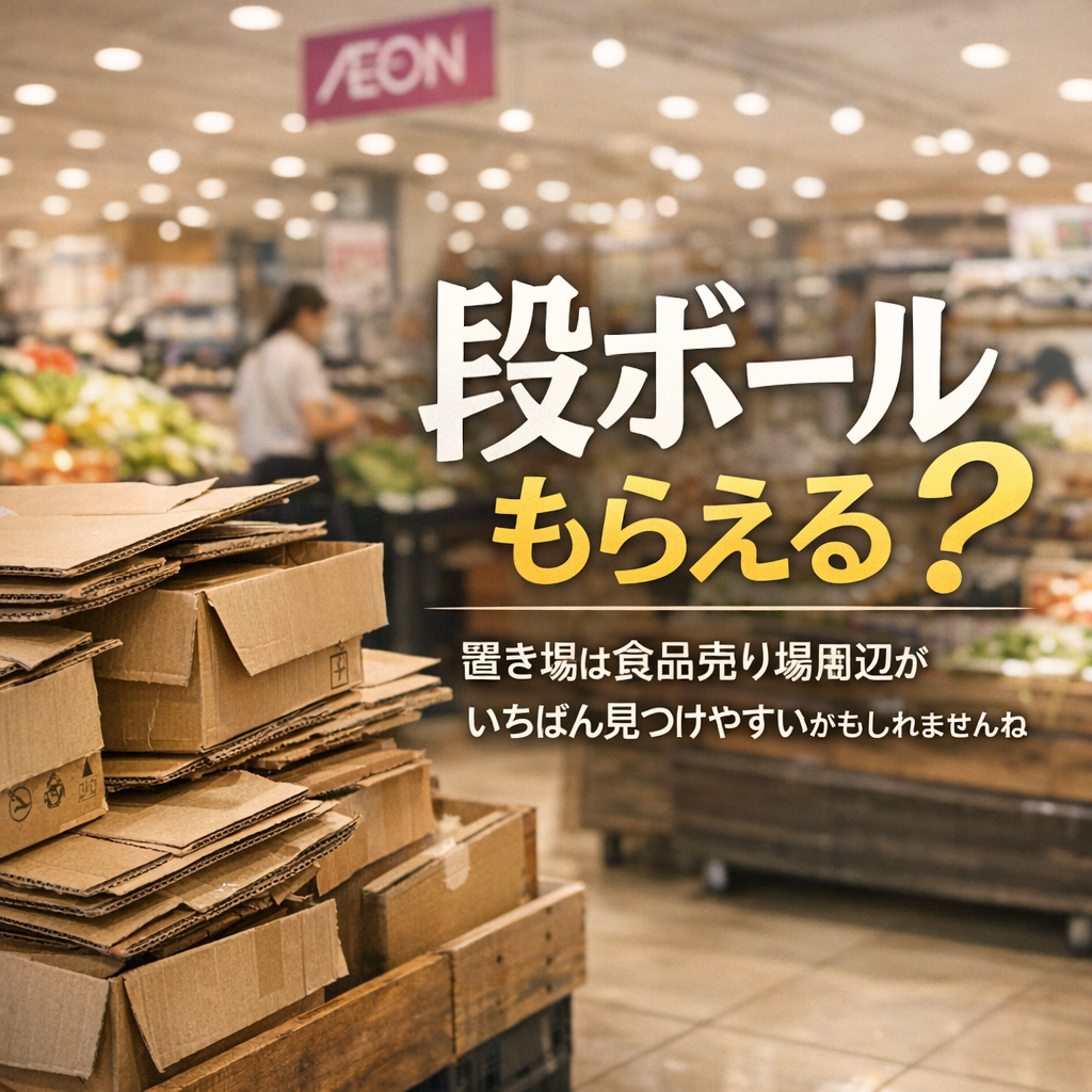 置き場は食品売り場周辺がいちばん見つけやすいかもしれませんね