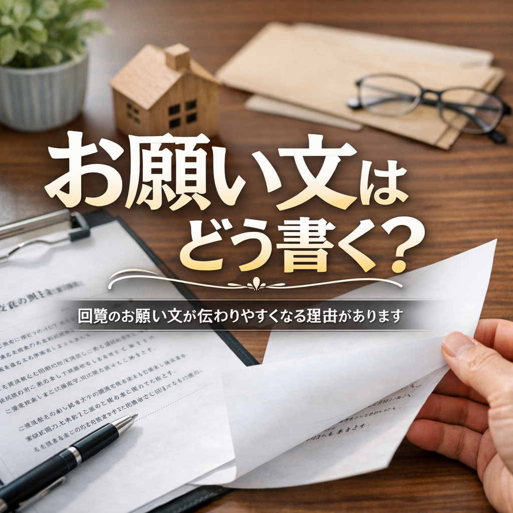回覧のお願い文が伝わりやすくなる理由があります