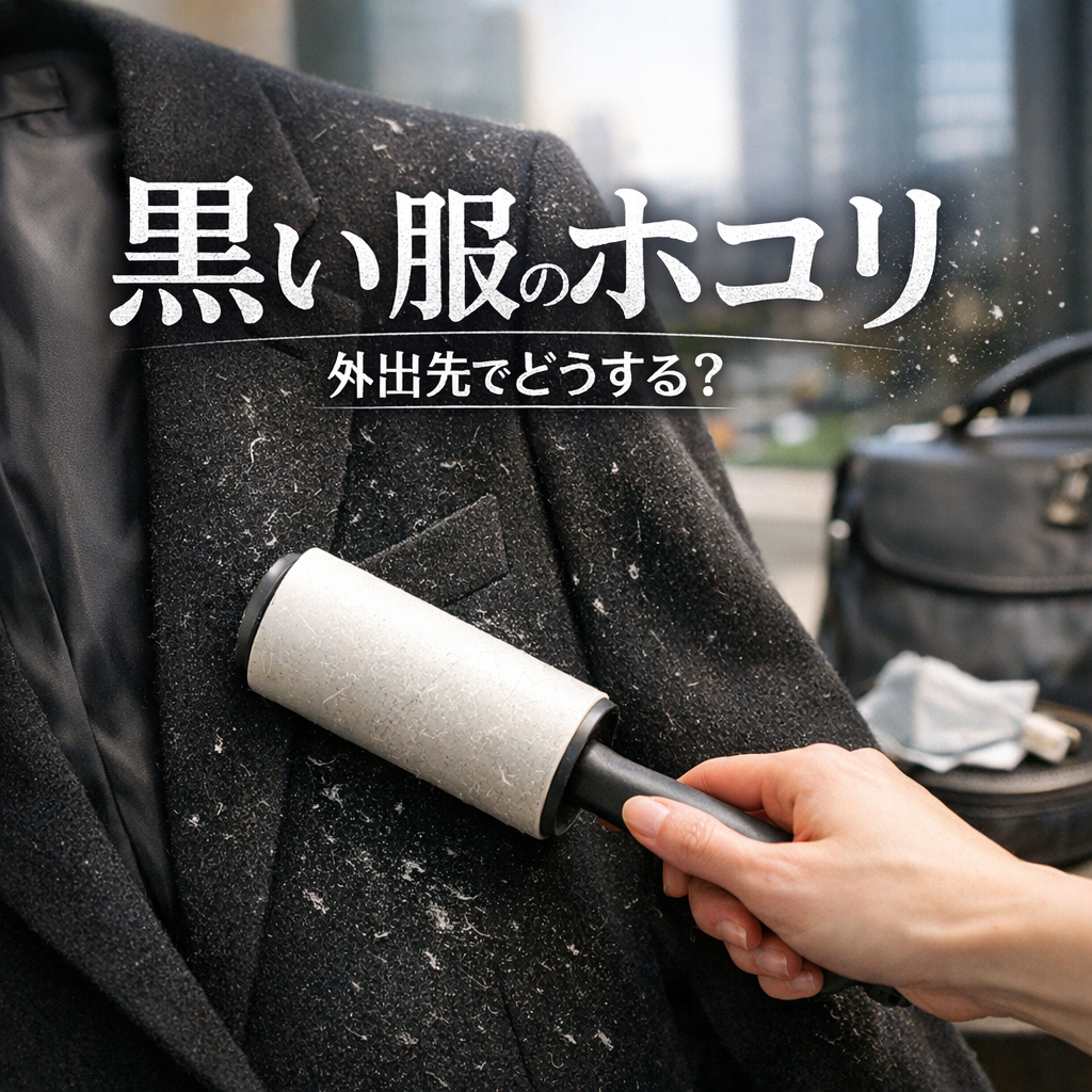 黒い服にホコリが集まりやすいのは、いくつか理由があるんですね