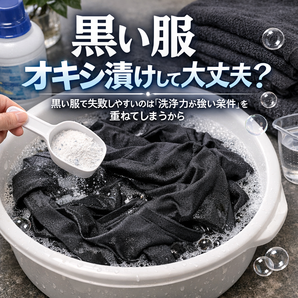 黒い服で失敗しやすいのは「洗浄力が強い条件」を重ねてしまうから
