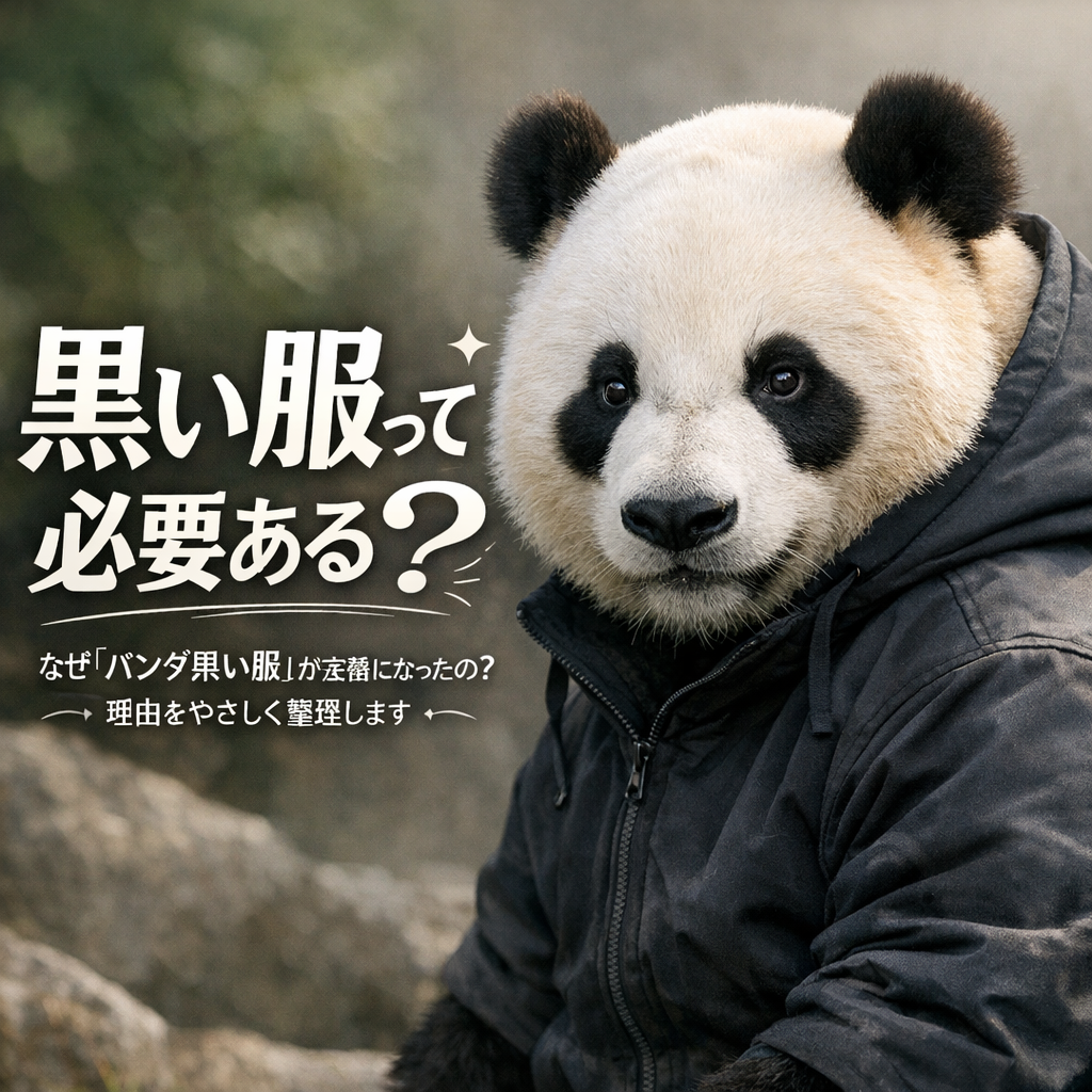 なぜ「パンダ 黒い服」が定番になったの?理由をやさしく整理します