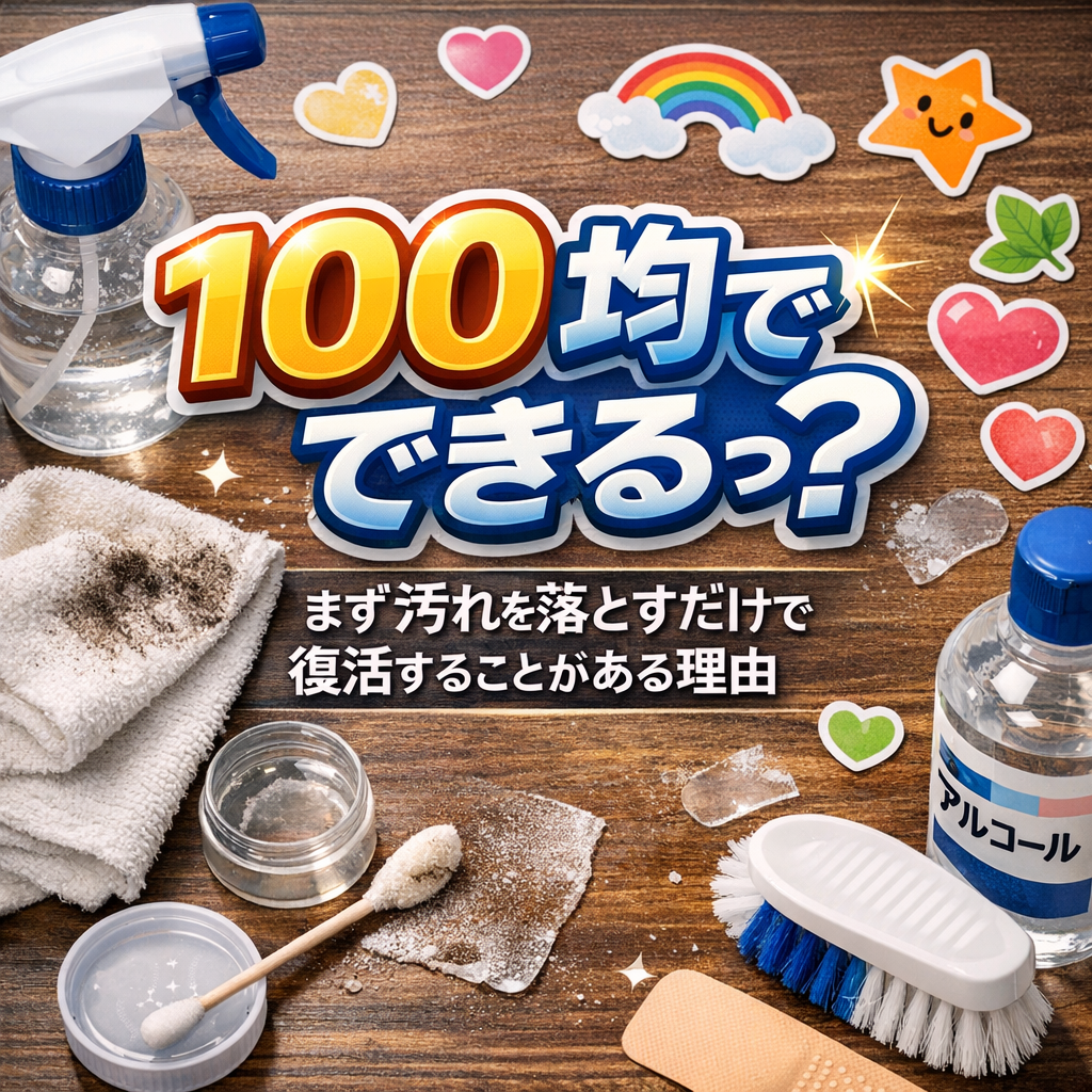 まず汚れを落とすだけで復活することがある理由