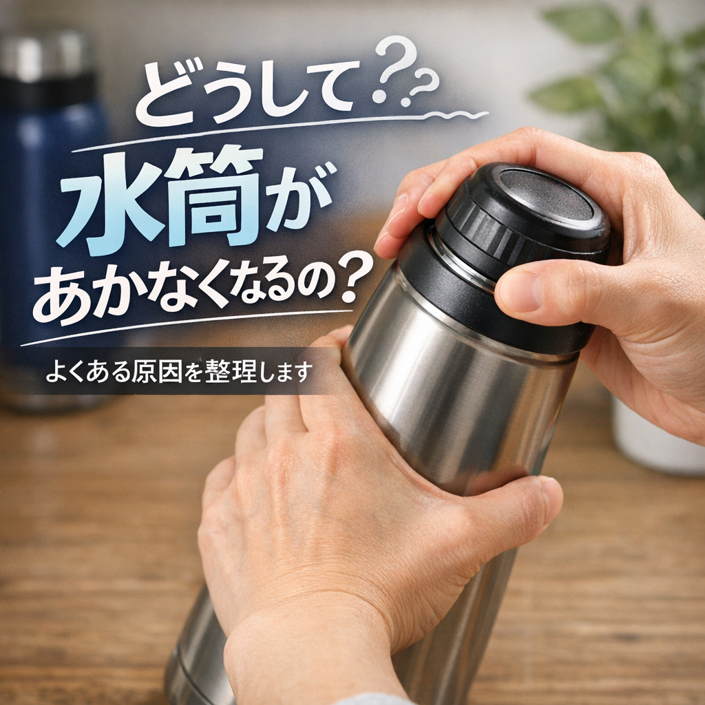 どうして水筒があかなくなるの?よくある原因を整理します