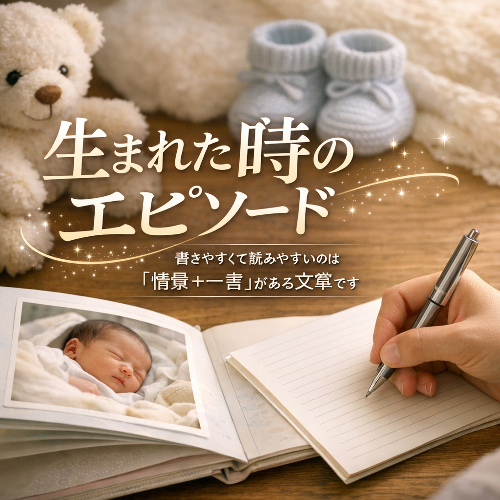 書きやすくて読みやすいのは「情景＋一言」がある文章です