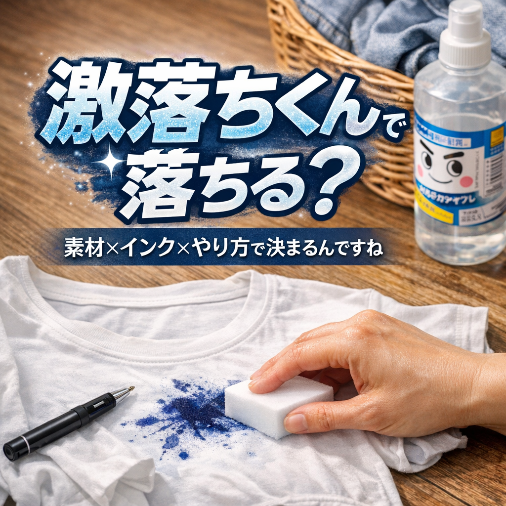 激落ちくんで落ちるかは「素材×インク×やり方」で決まるんですね
