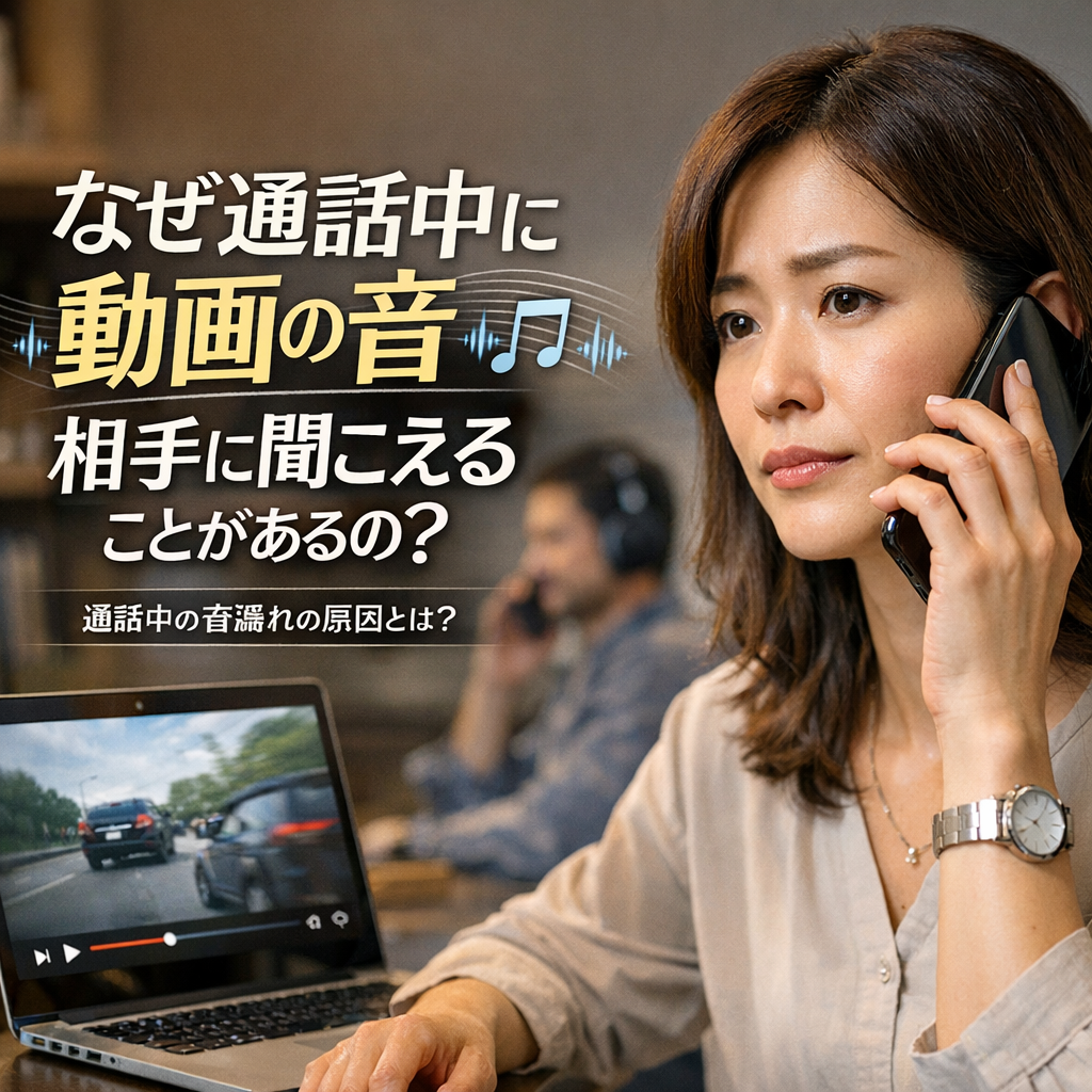 なぜ通話中に動画の音が相手に聞こえることがあるの？