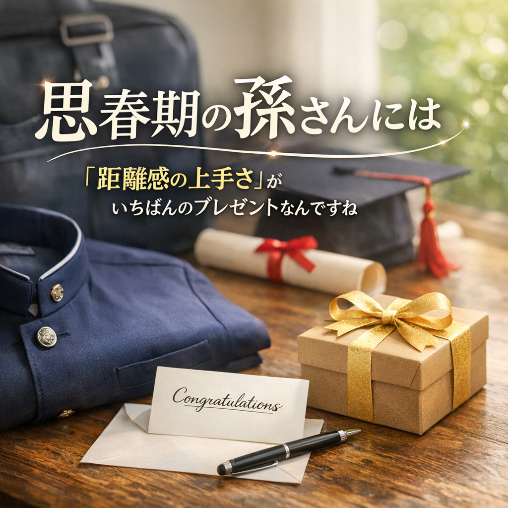 思春期の孫さんには「距離感の上手さ」がいちばんのプレゼントなんですね