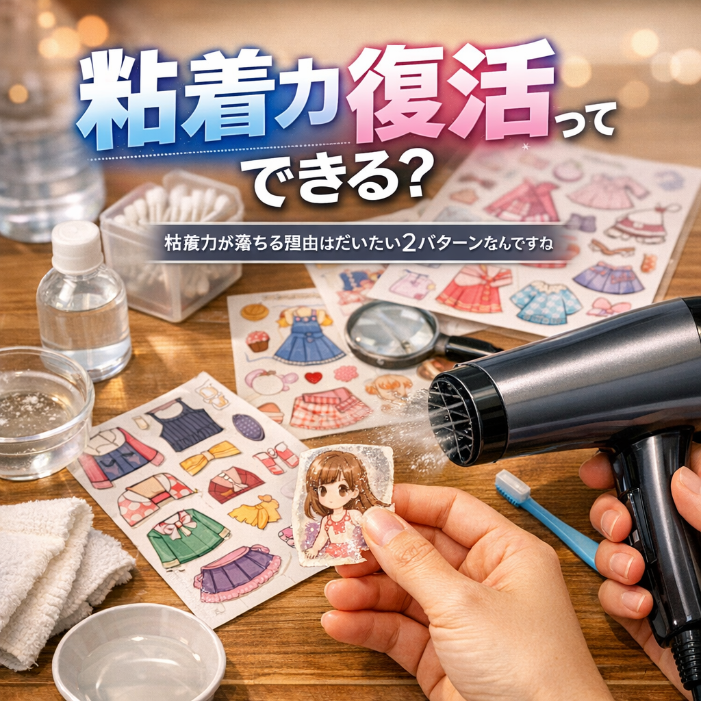 粘着力が落ちる理由はだいたい2パターンなんですね