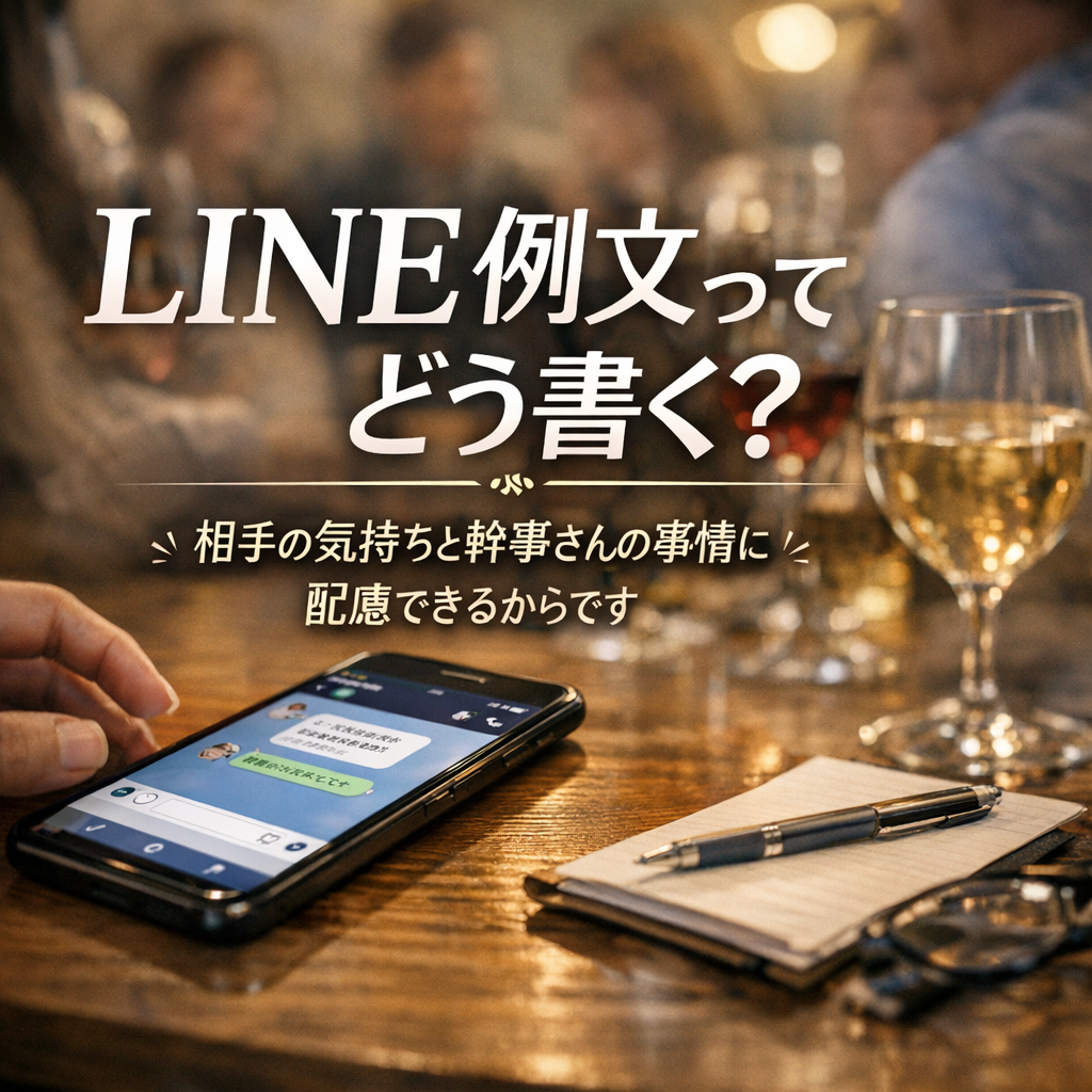 この型がうまくいくのは、相手の気持ちと幹事さんの事情に配慮できるからです