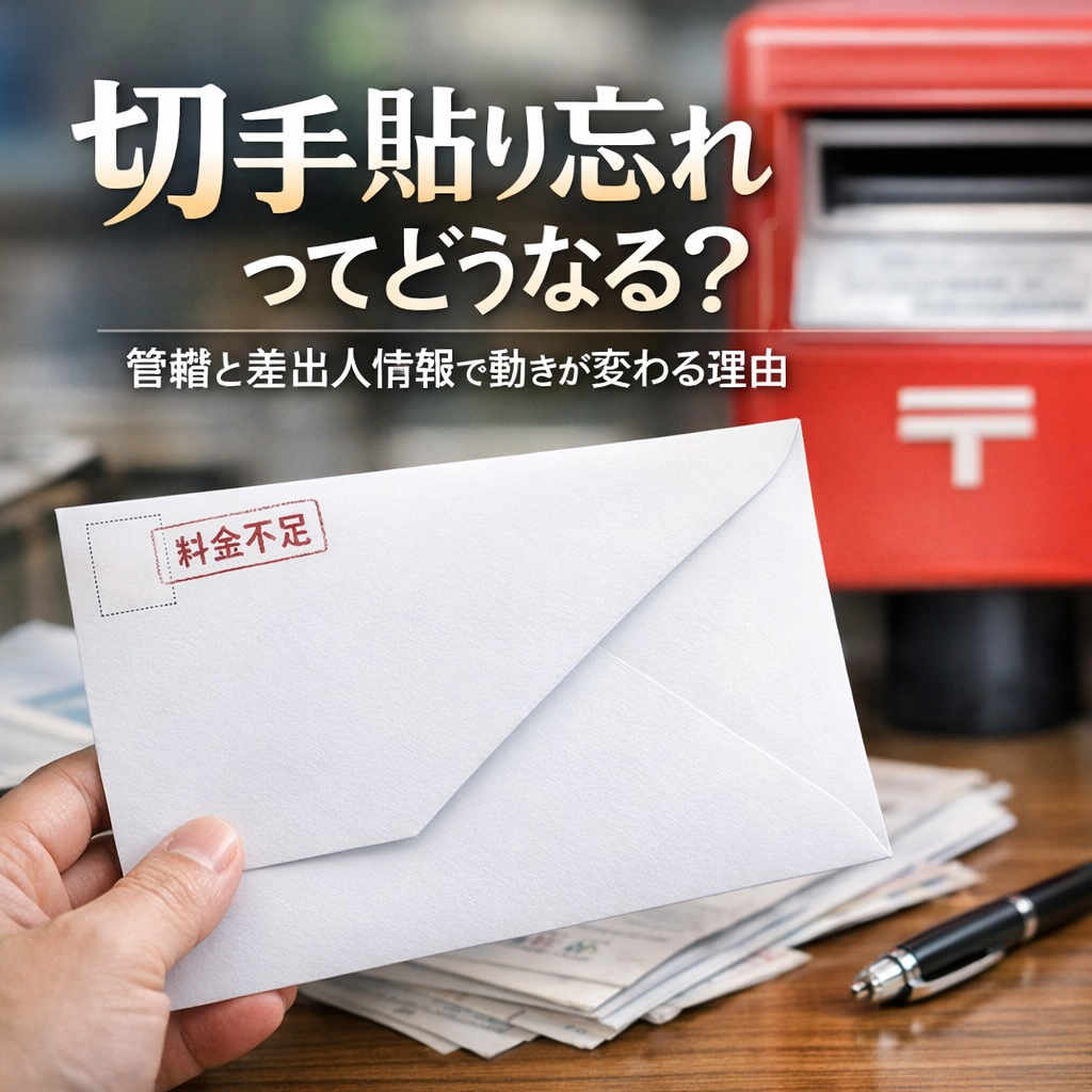 そうなる理由は「管轄」と「差出人情報」で動きが変わるからなんですね