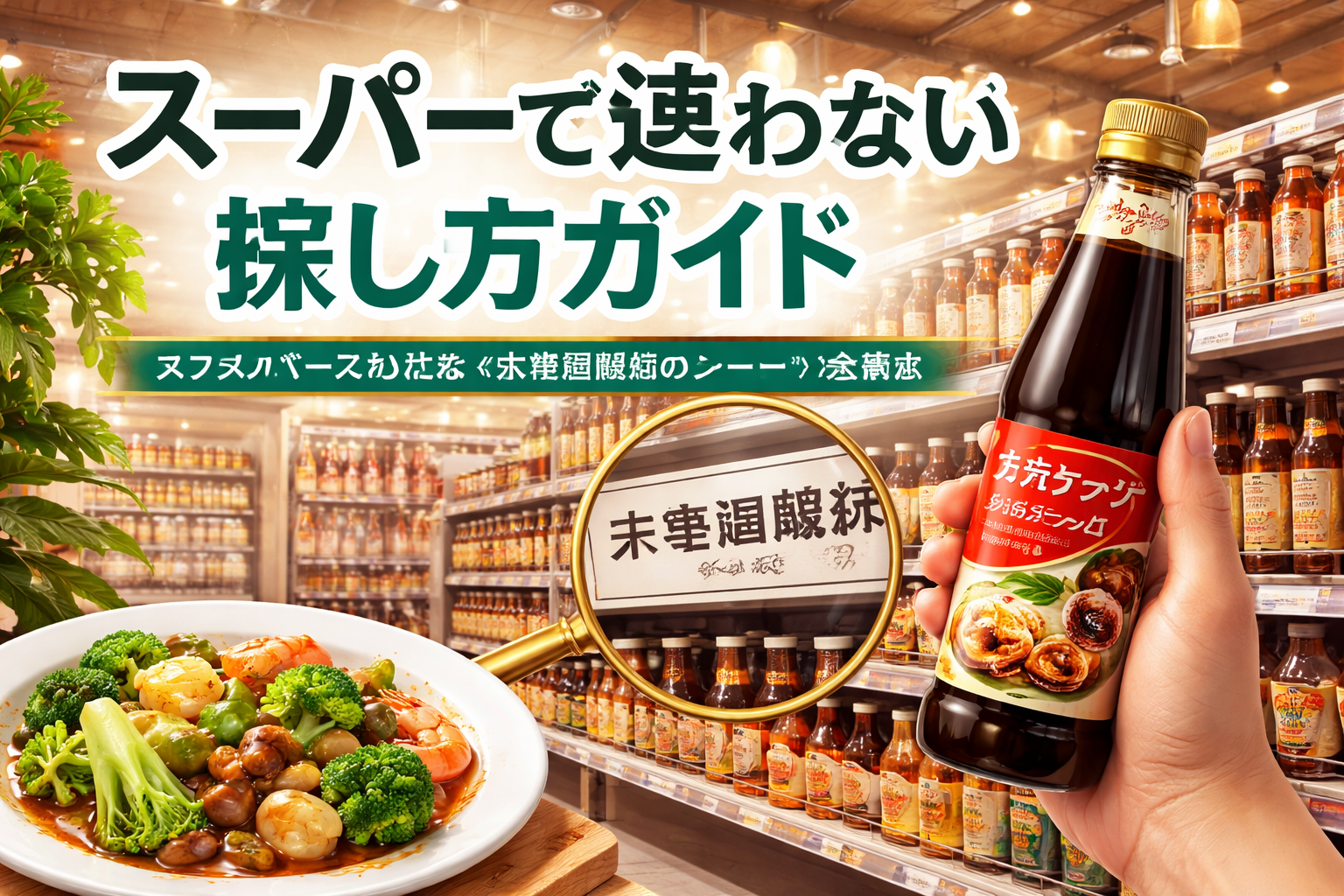 オイスターソース売り場は「中華調味料コーナー」が最有力