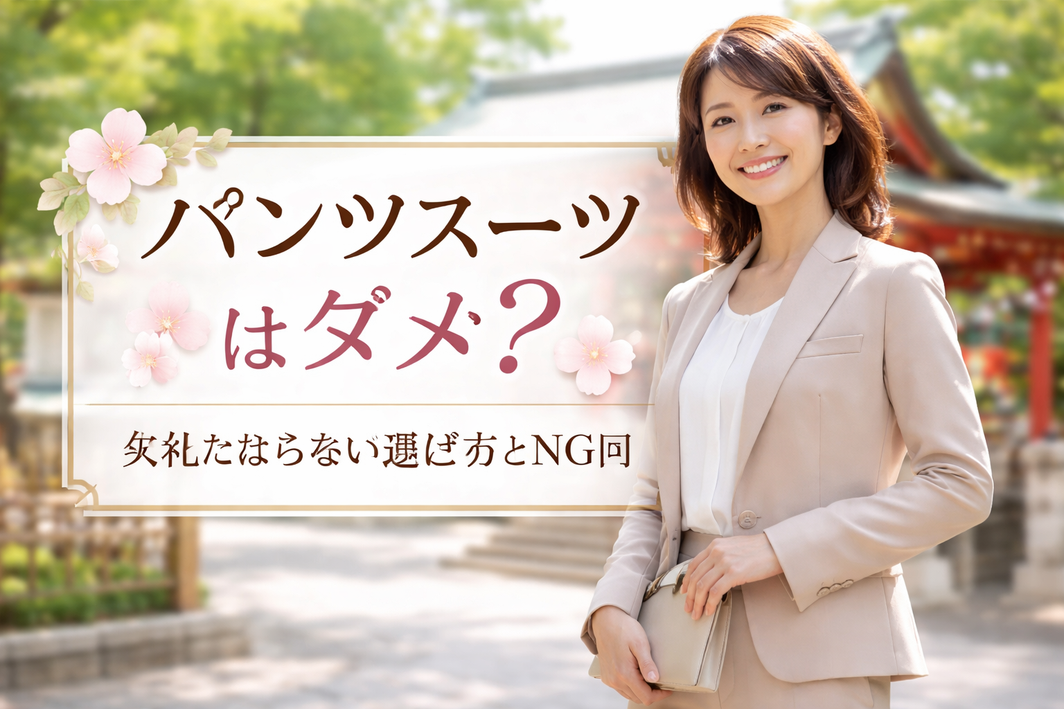 お宮参りでパンツスーツはダメ？結論は「選び方次第でOK」