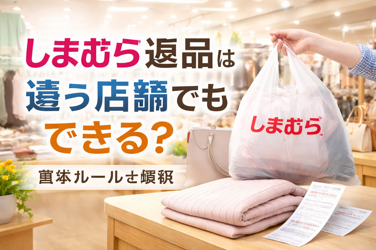 しまむら返品は違う店舗でもできる？基本ルールを確認