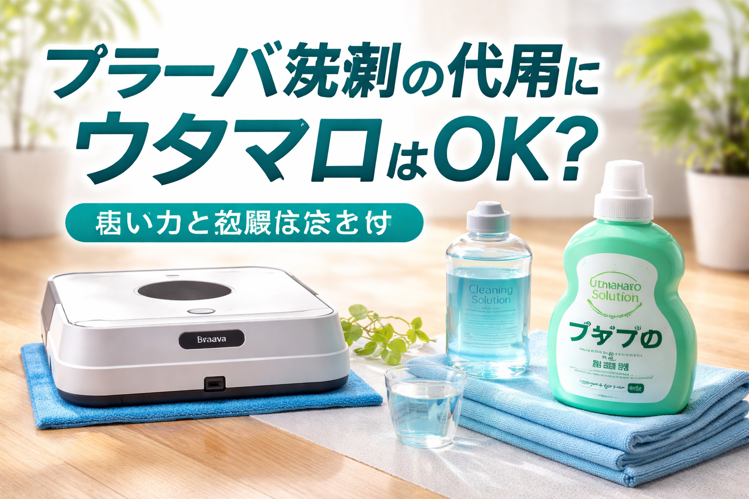 「ブラーバ 洗剤 代用 ウタマロ」ってどういうこと？基礎をやさしく整理