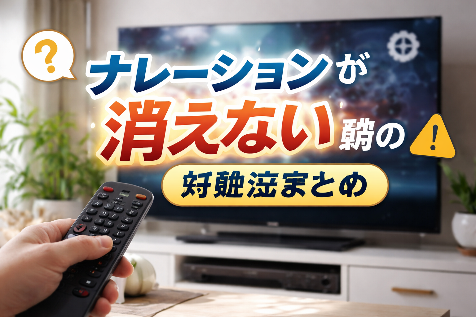 TVerの副音声が消えない原因は2パターンあります