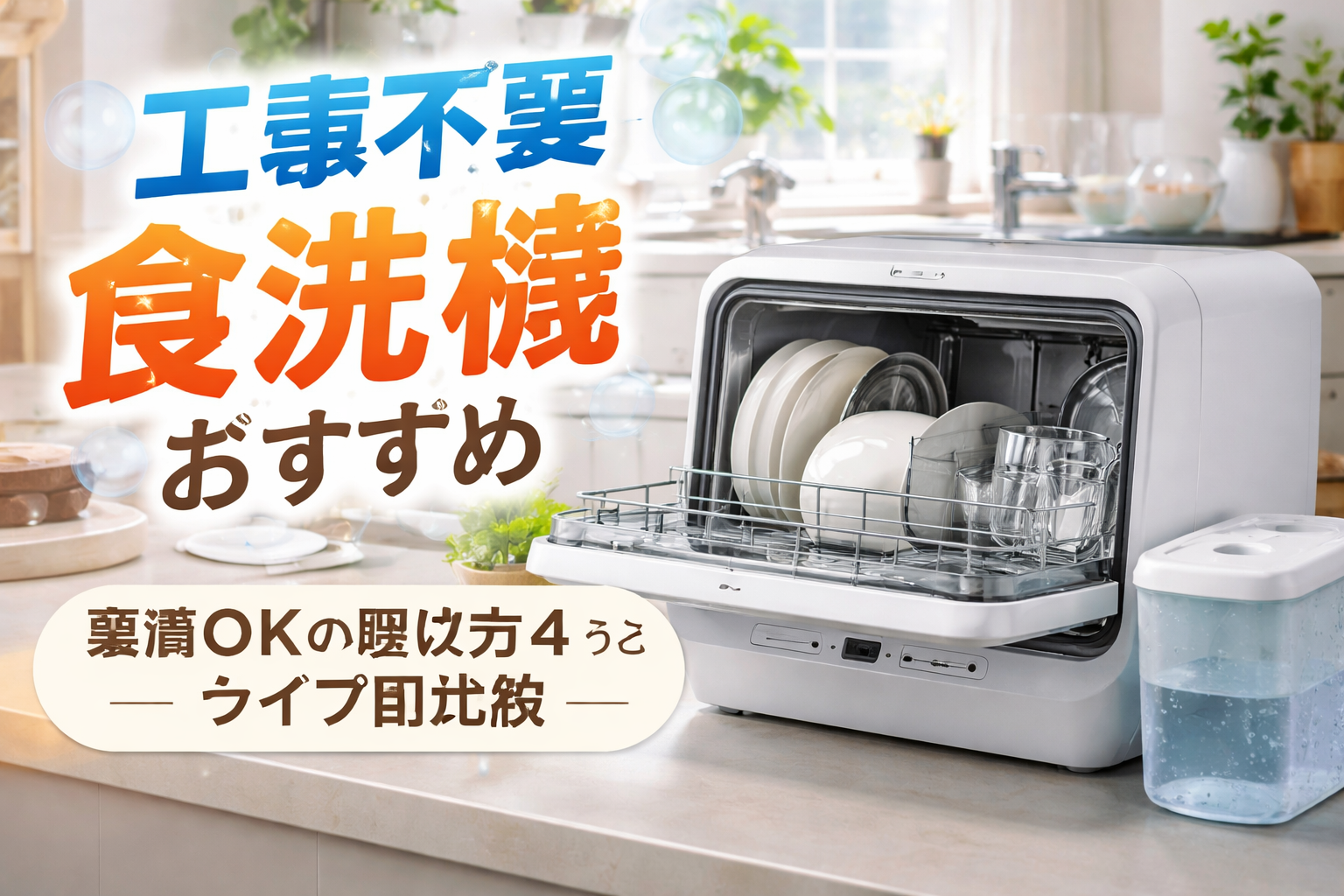 失敗しない選び方(工事不要=タンク式の見極め)