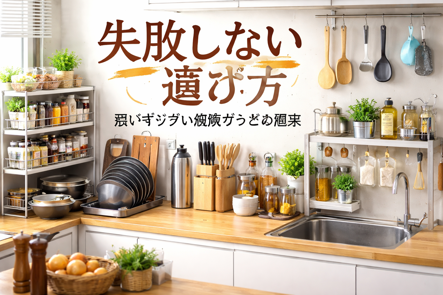 失敗しない選び方(狭いキッチン収納グッズの基本)