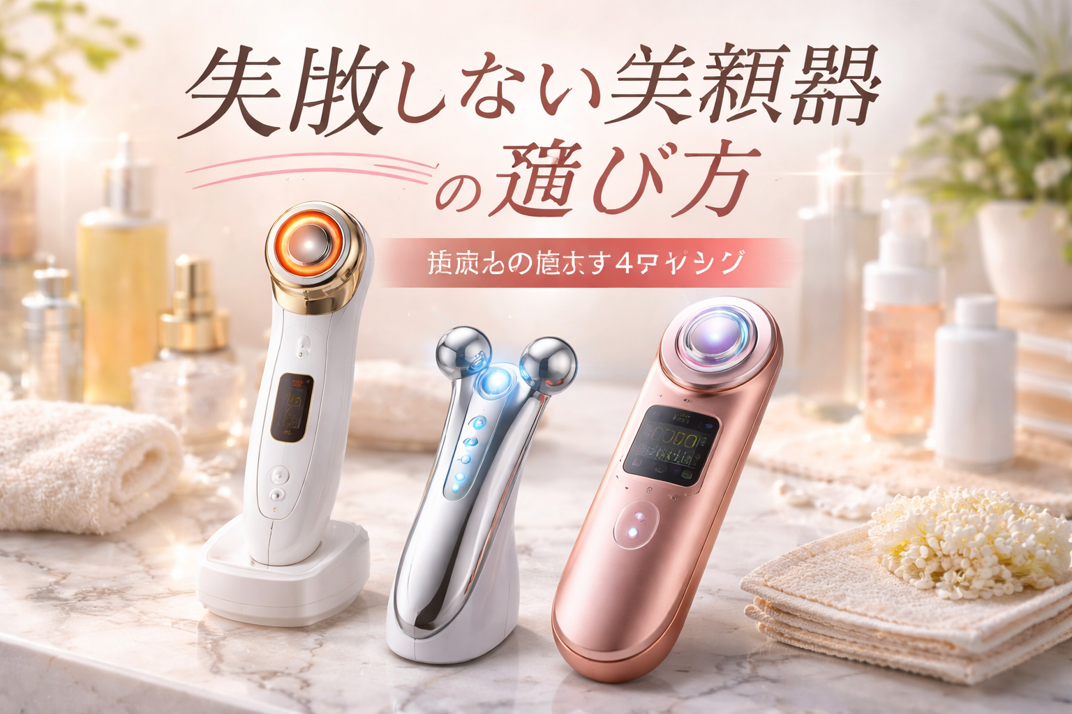 失敗しない美顔器の選び方(初心者向け4ポイント)