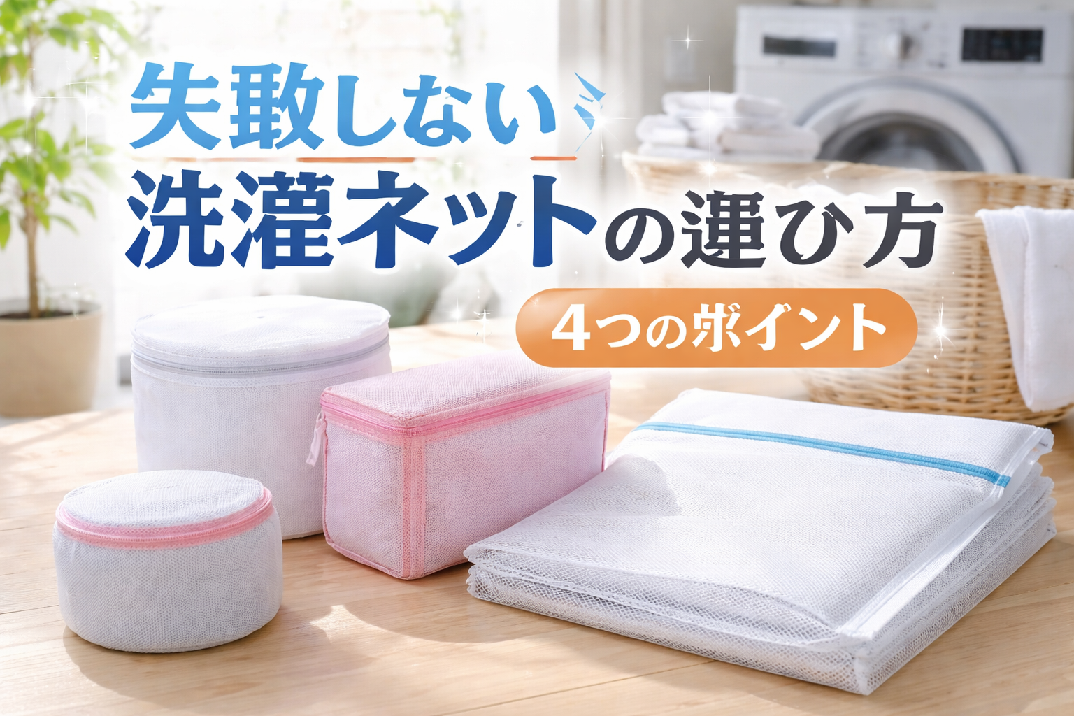 失敗しない洗濯ネットの選び方（4つのポイント）