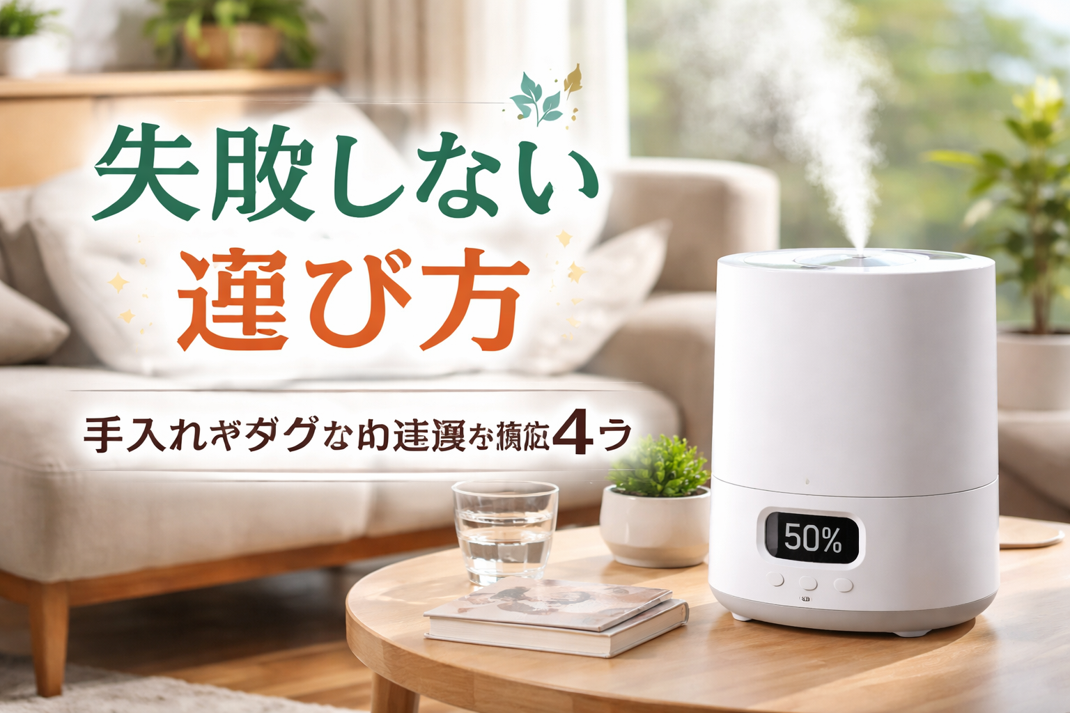 失敗しない選び方（手入れがラクな加湿器の基準4つ）