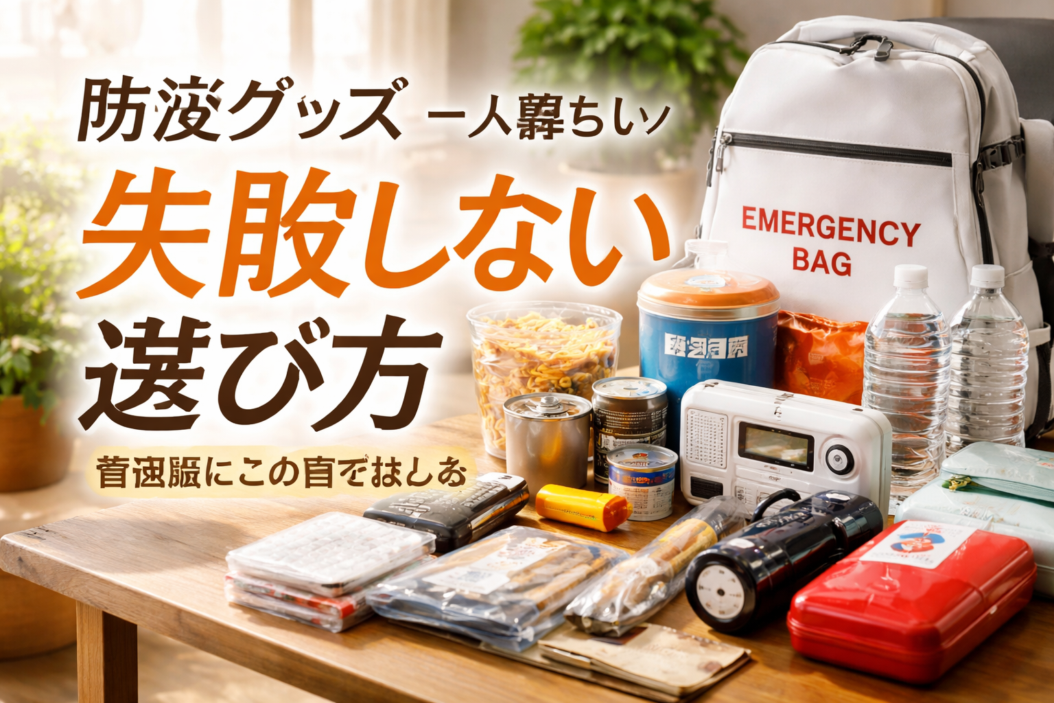 失敗しない選び方(最低限はこの順で揃える)