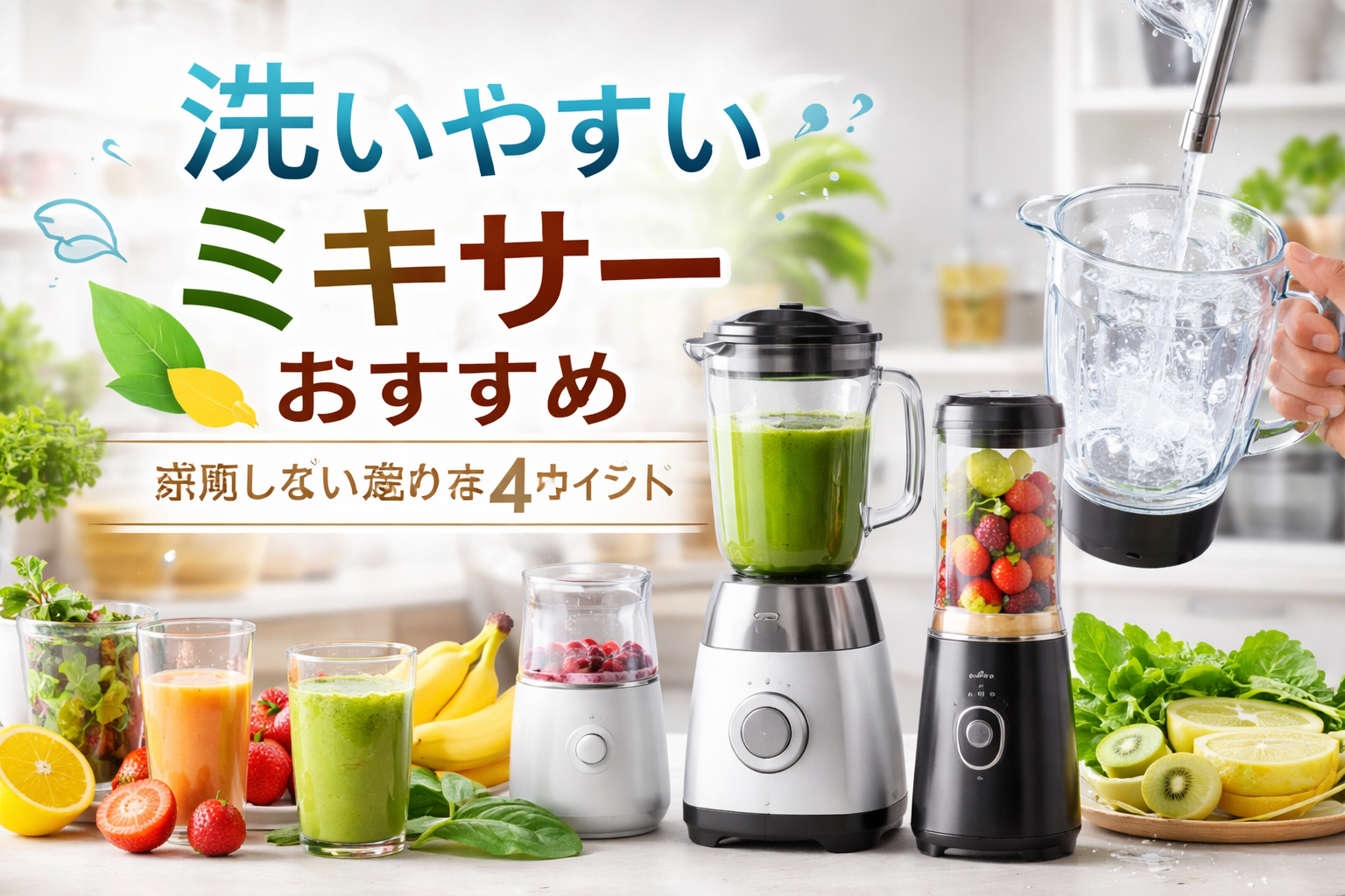 失敗しない選び方（洗いやすさ重視の4ポイント）