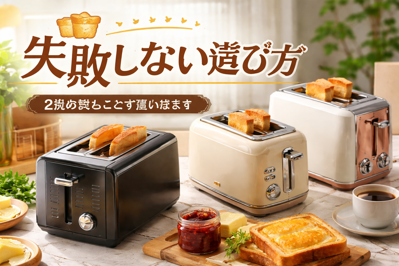 失敗しない選び方（2枚焼きはここで差が出ます）