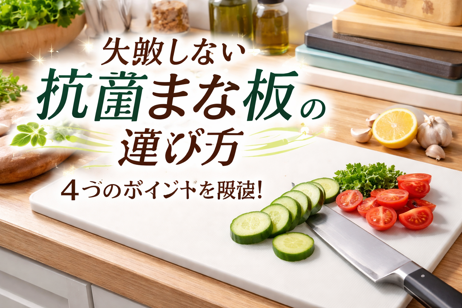 失敗しない抗菌まな板の選び方（4つ）